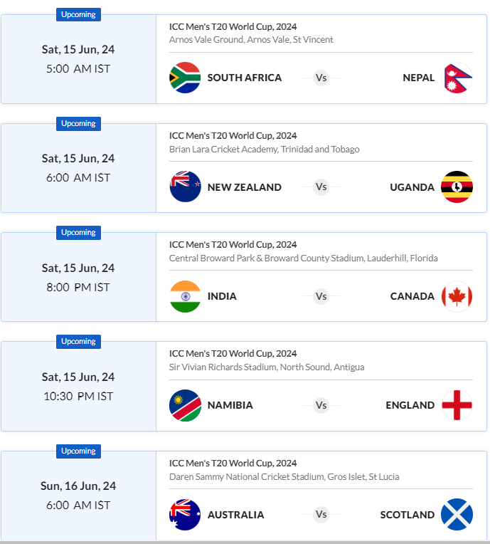 IPL 2024 Cricket Schedule