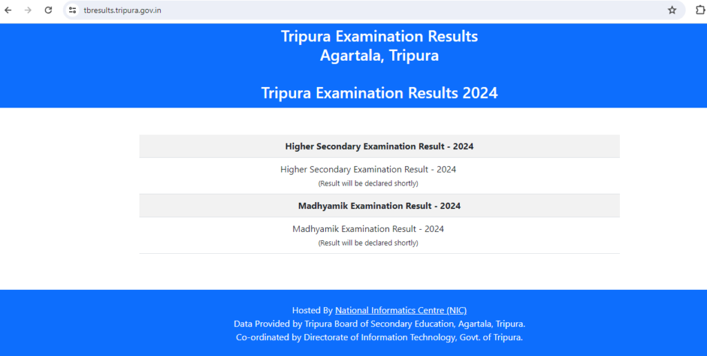 TBSE Tripura Result 2024