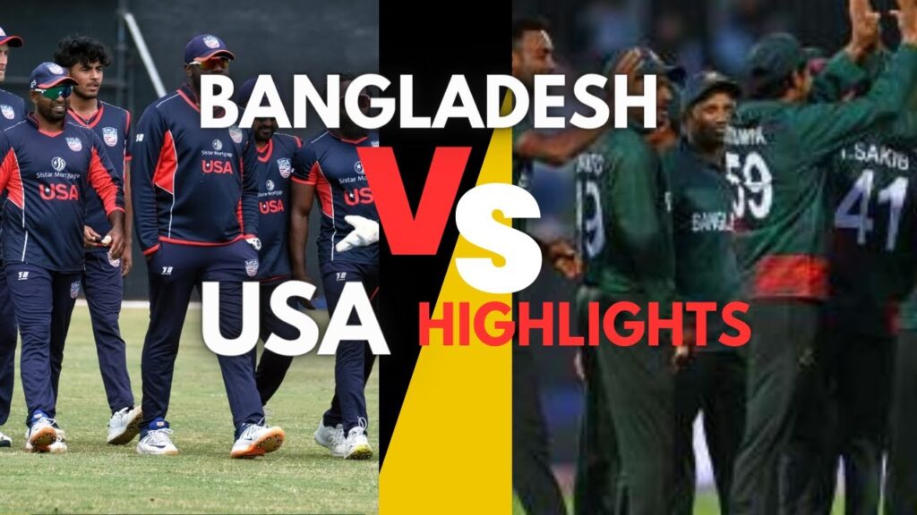 USA vs Bangladesh Highlights: USA beat Bangladesh by 6 runs