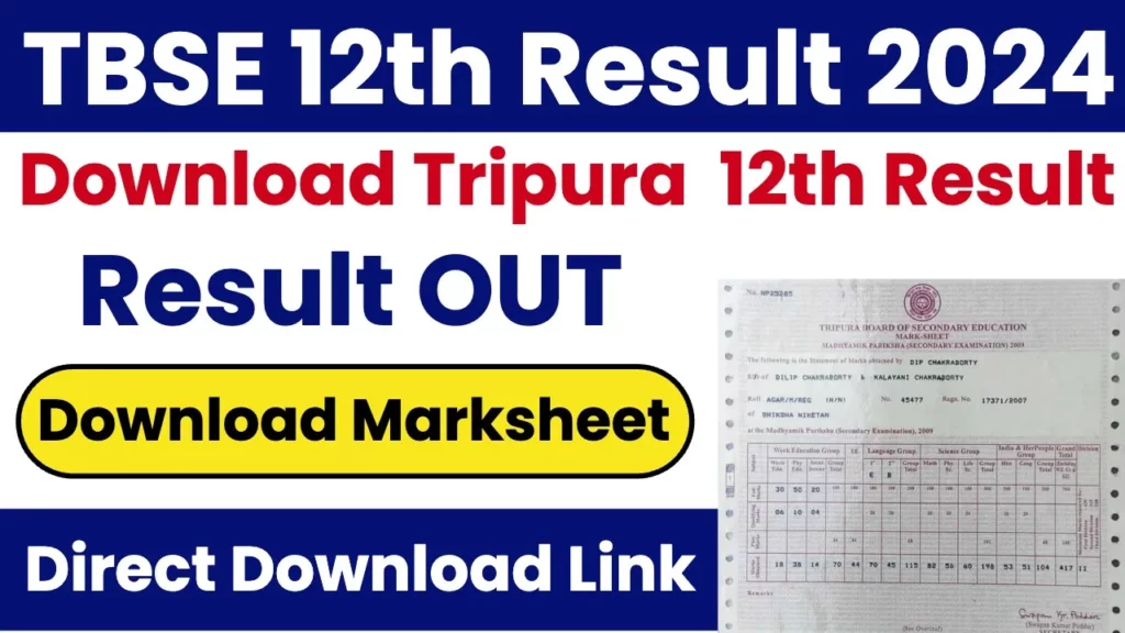 TBSE Tripura 10th, 12th Result 2024
